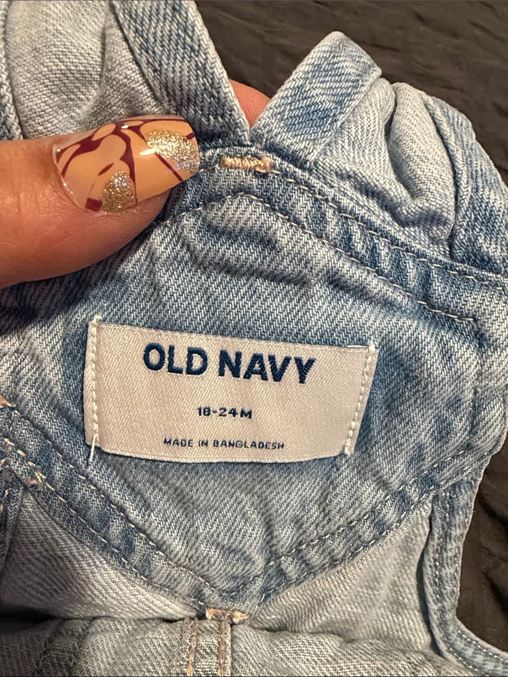 Old Navy Light Blue Denim Overall Skirt